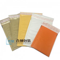 牛皮紙信封氣泡袋，歐美專用黃色牛皮紙氣泡膜物流袋