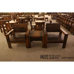 中山區(qū)域可信賴的古船木家具廠家|古船木家具功夫茶臺(tái)