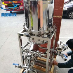 硅藻土過(guò)濾機(jī) 酒類過(guò)濾器 不銹鋼 鏡面拋光 黃酒 白酒過(guò)濾