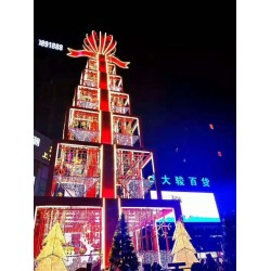 盒子圣誕樹(shù)出售 燈光璀璨引人注目 廠家供應(yīng)質(zhì)量*保*