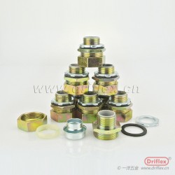 鐵鍍鋅外螺紋六角金屬軟管接頭M16*1.5-M63*1.5